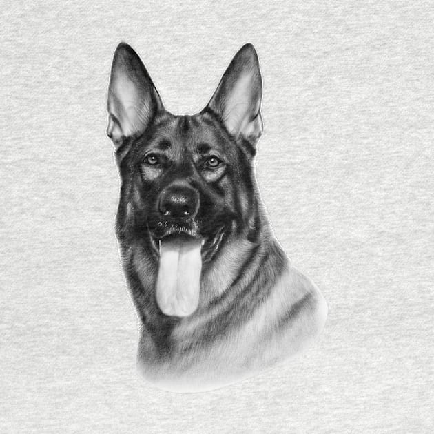 German Shepher by animalpaintings